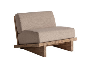 Кресло из ткани и дерева