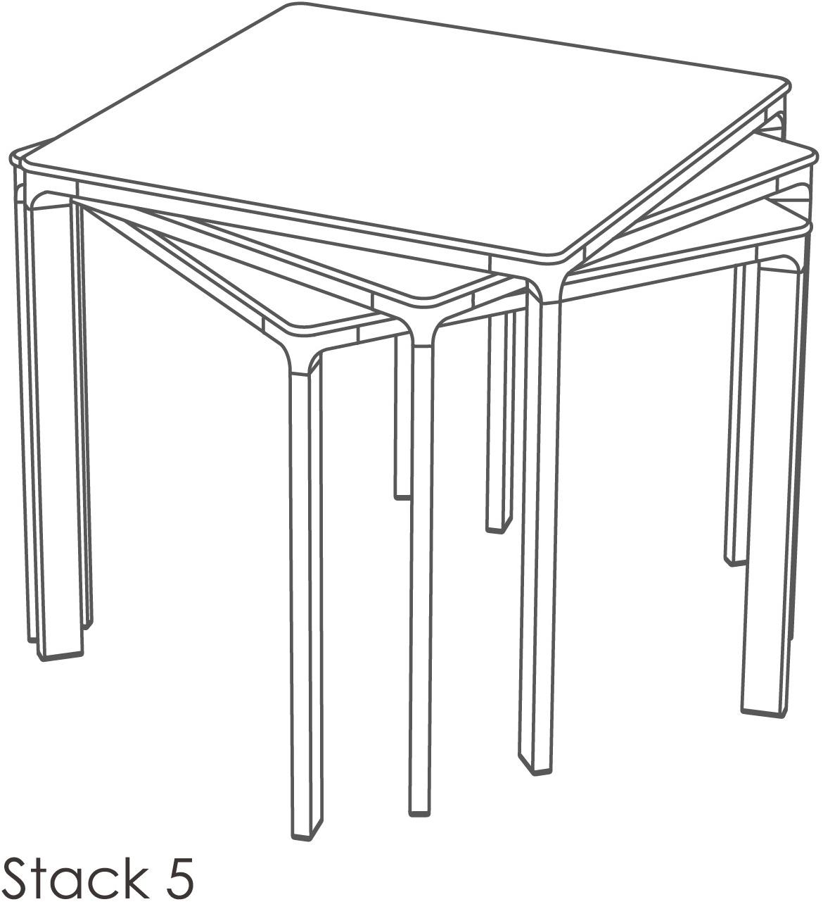 Ezpeleta Квадратный садовый стол из алюминия и hpl  Mhk-meec  - Вид №4