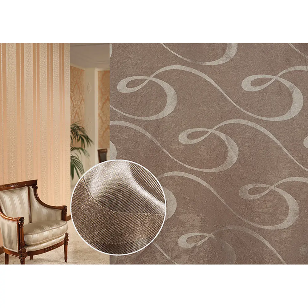 Ткань «Абстракция» 1 п/м 280 см блэкаут цвет экрю ТОРГОВЫЙ ДОМ ТЕКСТИЛЬ STLM-2172106 - Вид №3