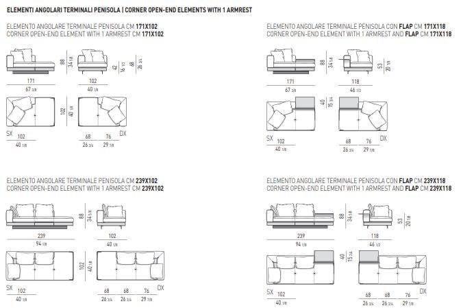 Minotti Секционный кожаный диван Connery sun-id-1360756 - Вид №11