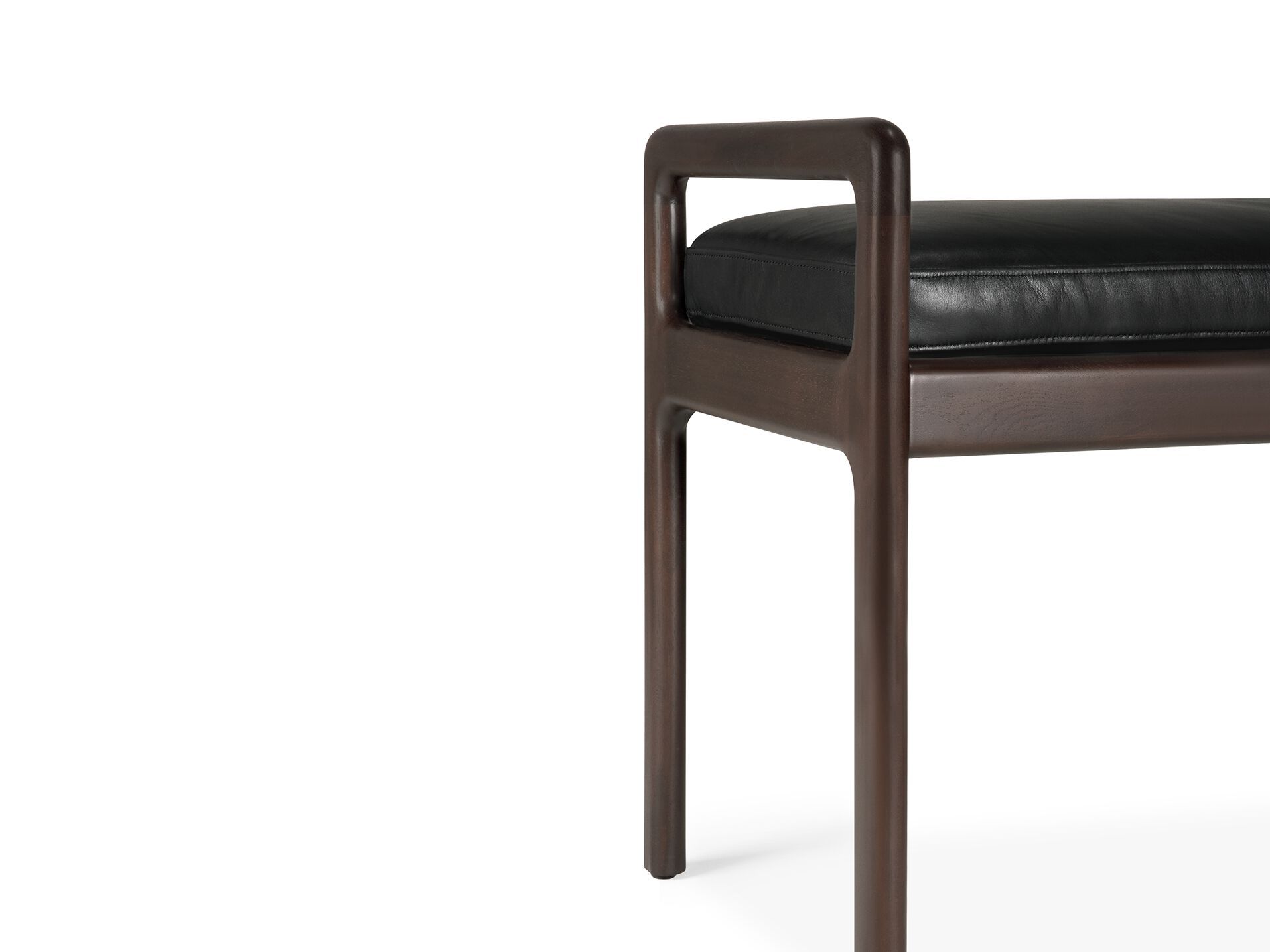 Скамейка из красного дерева и кожи Ethnicraft Джек ARCH-00067881 - Вид №4