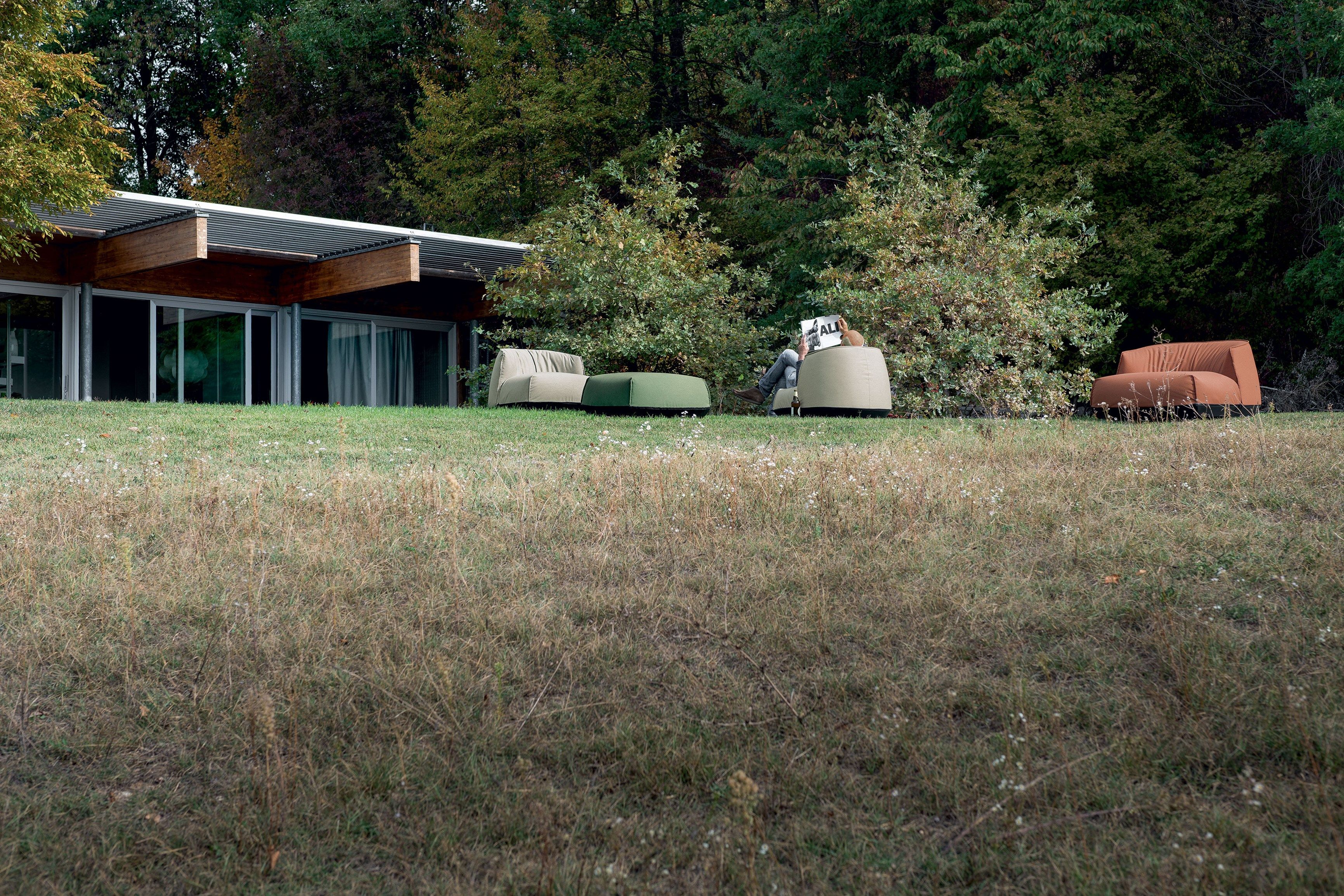 Sunbrella®мягкая Садовая спальная кровать Kristalia Brioni Outdoor ARCH-00115393 - Вид №3