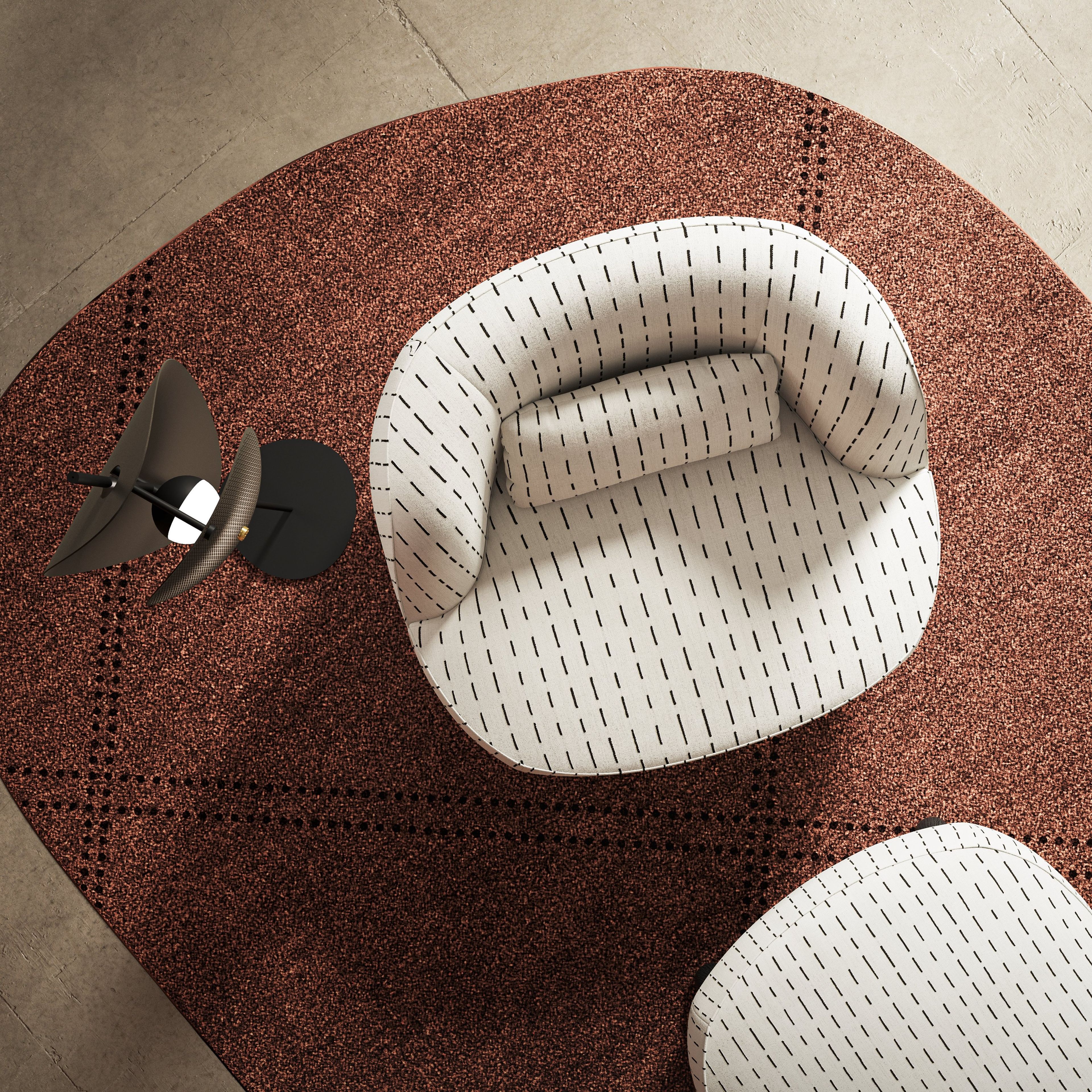 Круглый пуф из ткани Liu Jo Living Collection Gradisca ARCH-00050800 - Вид №1