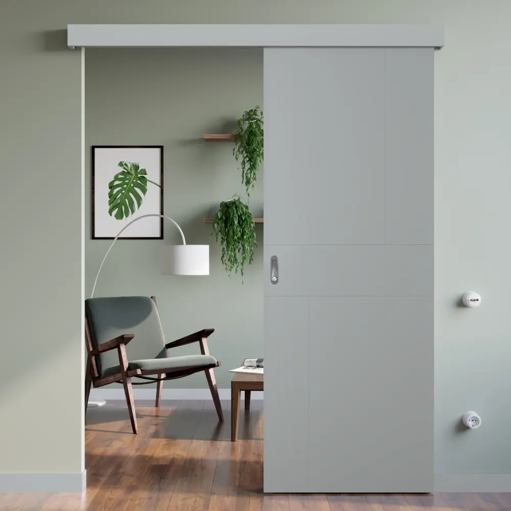 Дверь межкомнатная глухая Лацио 2 60x200 см эмаль серый без замка, без петель 85324566 STLM-2062183 BELWOODDOORS  - Вид №5