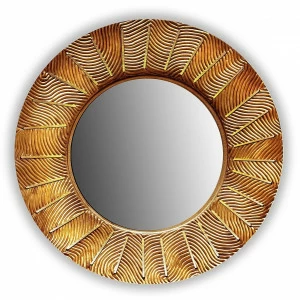 Бронзовое зеркало круглое настенное SUNSHINE IN SHAPE SUNSHINE 00-3860120 Бронза