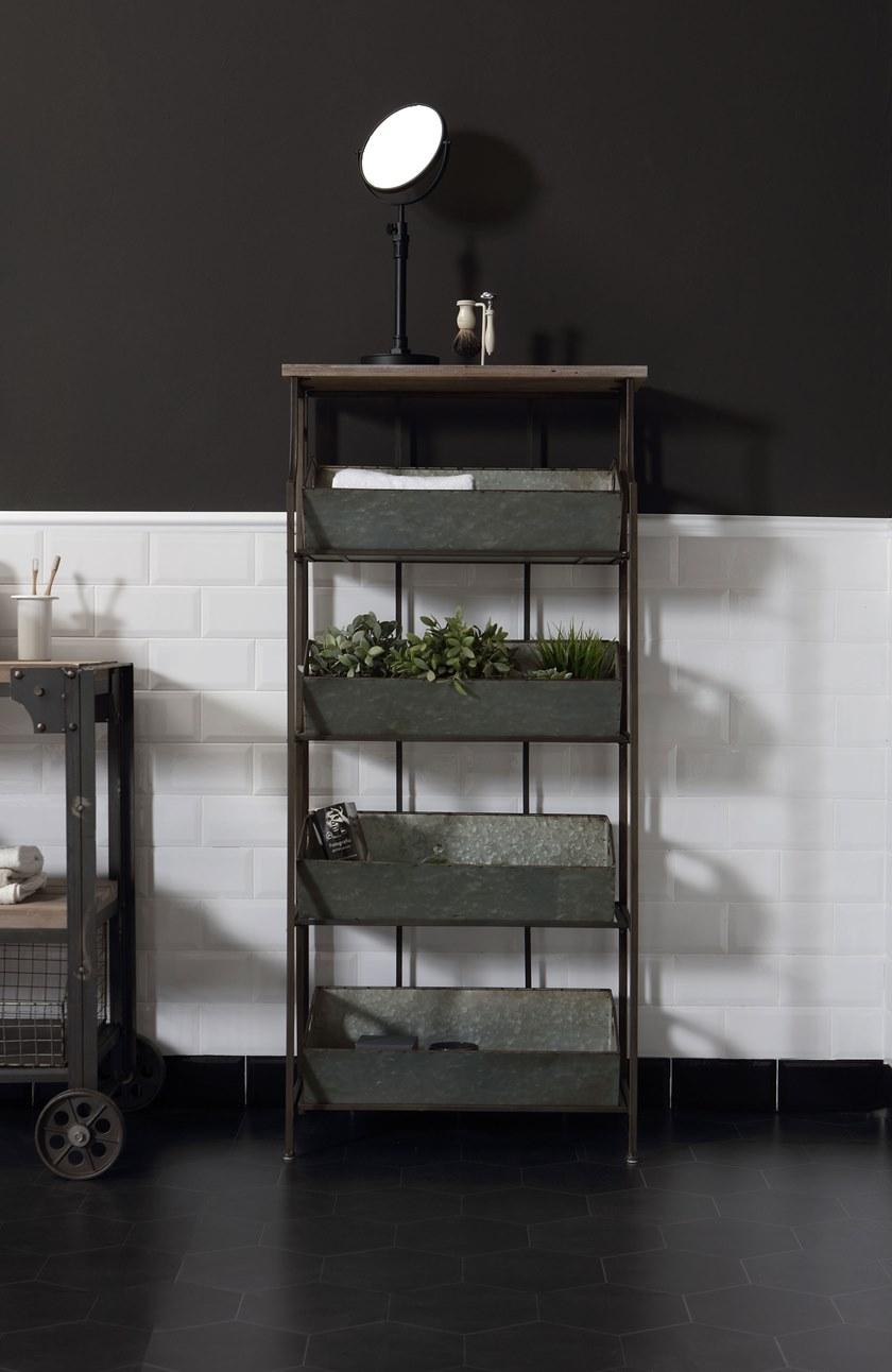 BLEU PROVENCE Высокий шкаф для ванной Industrialis Mbmetro3 - Вид №1