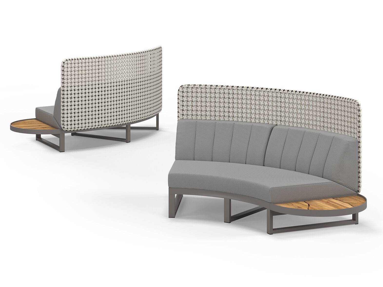 Изогнутый модульный садовый диван с высокой спинкой MAMAGREEN Munia ARCH-00073145 - Вид №5