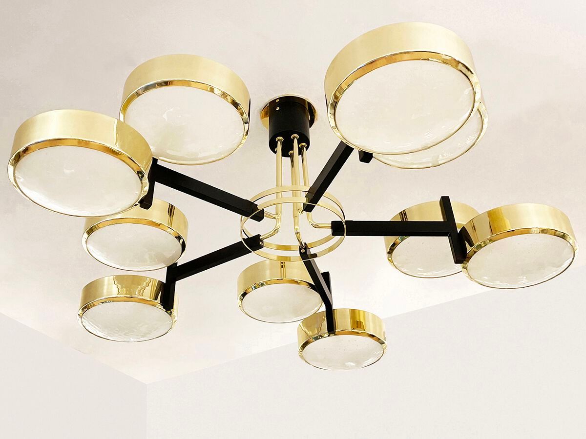 Потолочный светильник из металла и муранского стекла GASPARE ASARO затмение ARCH-00094009 - Вид №1