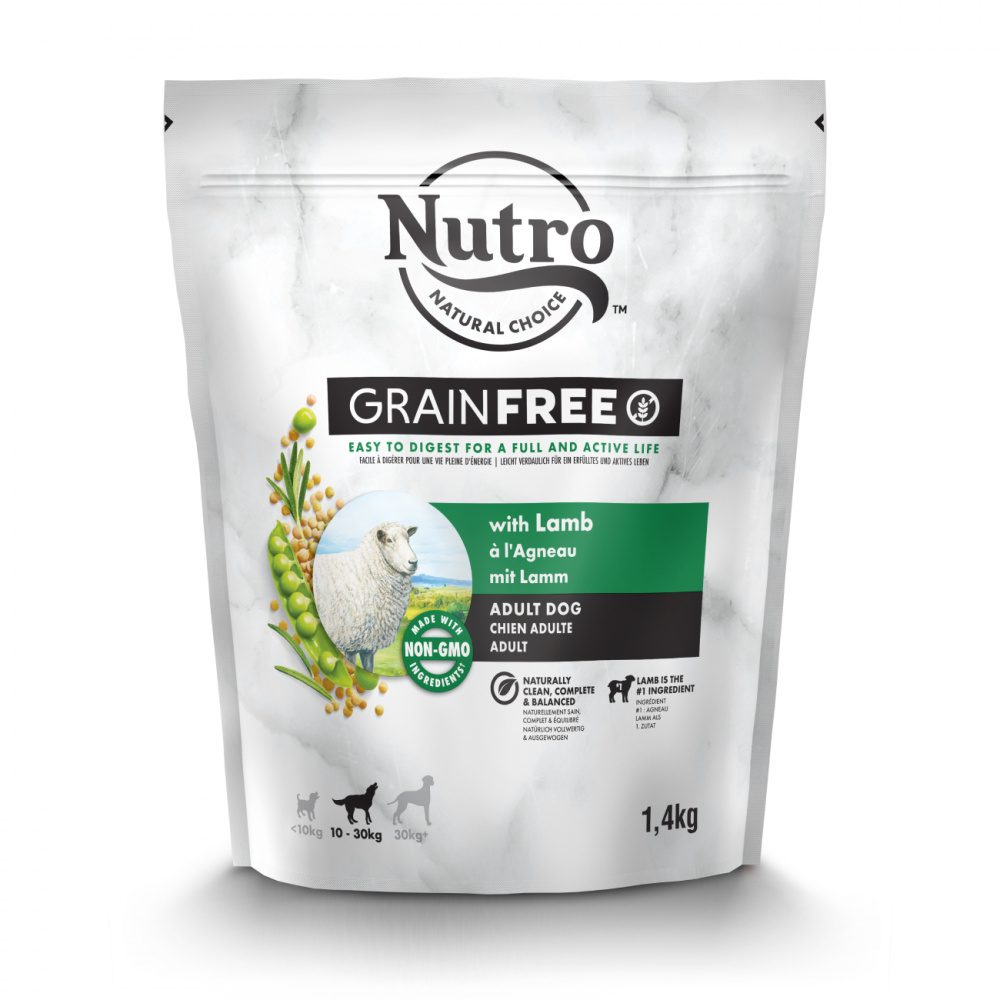 ПР0059449 Корм для собак для средних пород с ягненком и экстрактом розмарина сух. 1,4кг NUTRO 