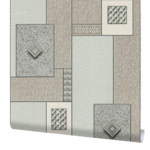 82399694 Обои виниловые зелёные 0.53 м 0209-2 Плитка