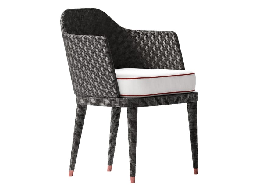 Деревянный и тканевый садовый стул CPRN HOMOOD открытый ARCH-00138702