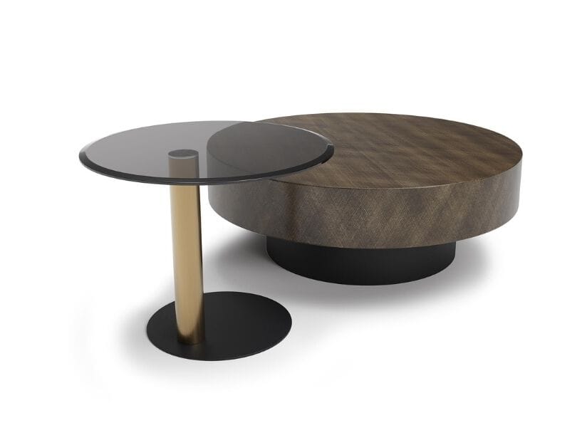 Круглый журнальный столик из спеченного камня и стекла GIULIA GRILLO ROMA ARCH-00056920