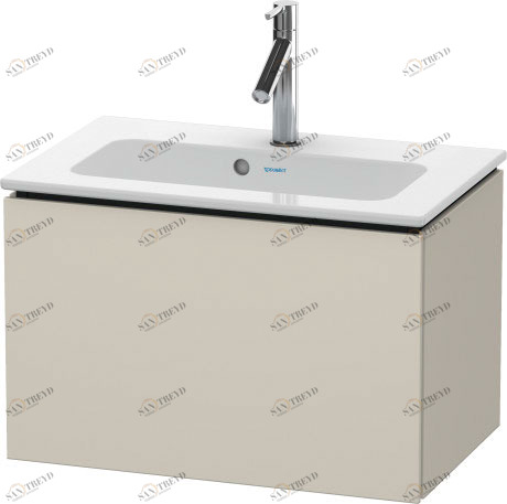 LC615609191 L-Cube Тумбочка подвесная компакт Серо-коричневый декор Duravit