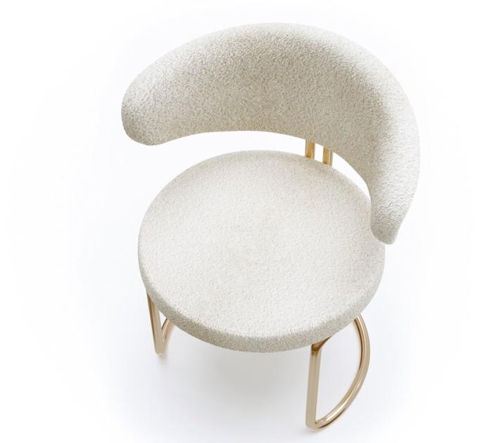 Mytto Стул с открытой спинкой, обитый тканью Iconic sun-id-1475297 - Вид №1