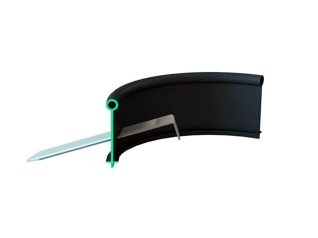 Садовый бордюр "Канта", оливковый ГеоПластБорд GPBST-30 - Вид №14