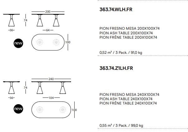 Деревянный овальный стол SANCAL ARCH-00113494 - Вид №2