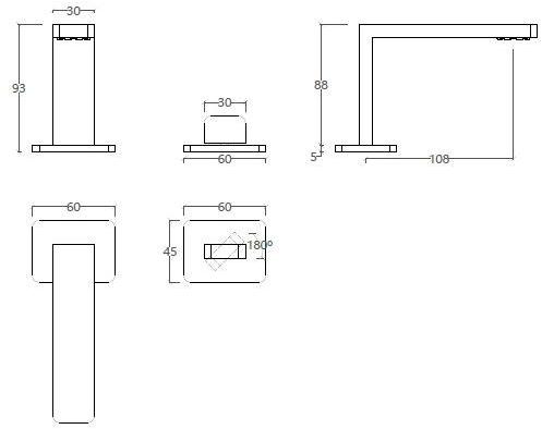 Water Evolution Смеситель для раковины на 2 отверстия из хромированной латуни Itap sun-id-1409815 - Вид №1