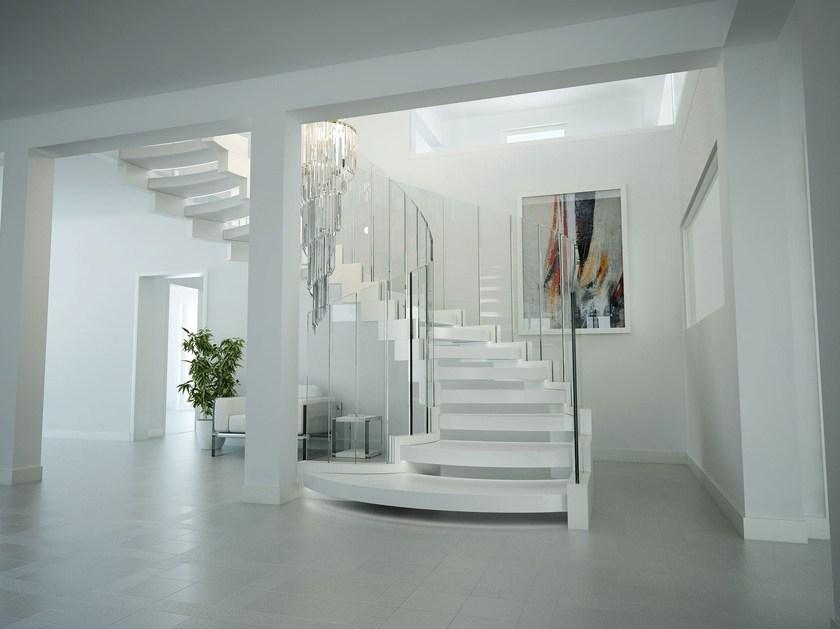 Siller Treppen Самонесущая открытая лестница из Corian® с двойной структурой Cobra sun-id-1475032 - Вид №2