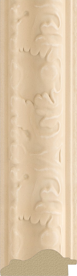 BY 1242 Зеркало с фацетом в багетной раме - старый гипс 82 mm EVOFORM Exclusive - Вид №2