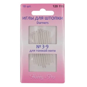 91383670 Иглы ручные для штопки тонкой нитью №3-9 10 шт STLM-1041101