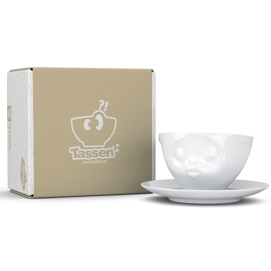 T01.42.01 Чайная пара tassen kissing 200 мл белая Tassen by FIFTYEIGHT PRODUCTS  - Вид №11