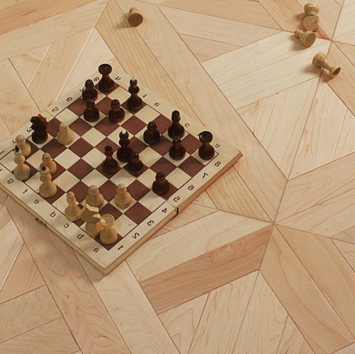 Модульный паркет Marco Ferutti Linea Linea Клён (Гладкая) 405х405 мм 2600600035 - Вид №6