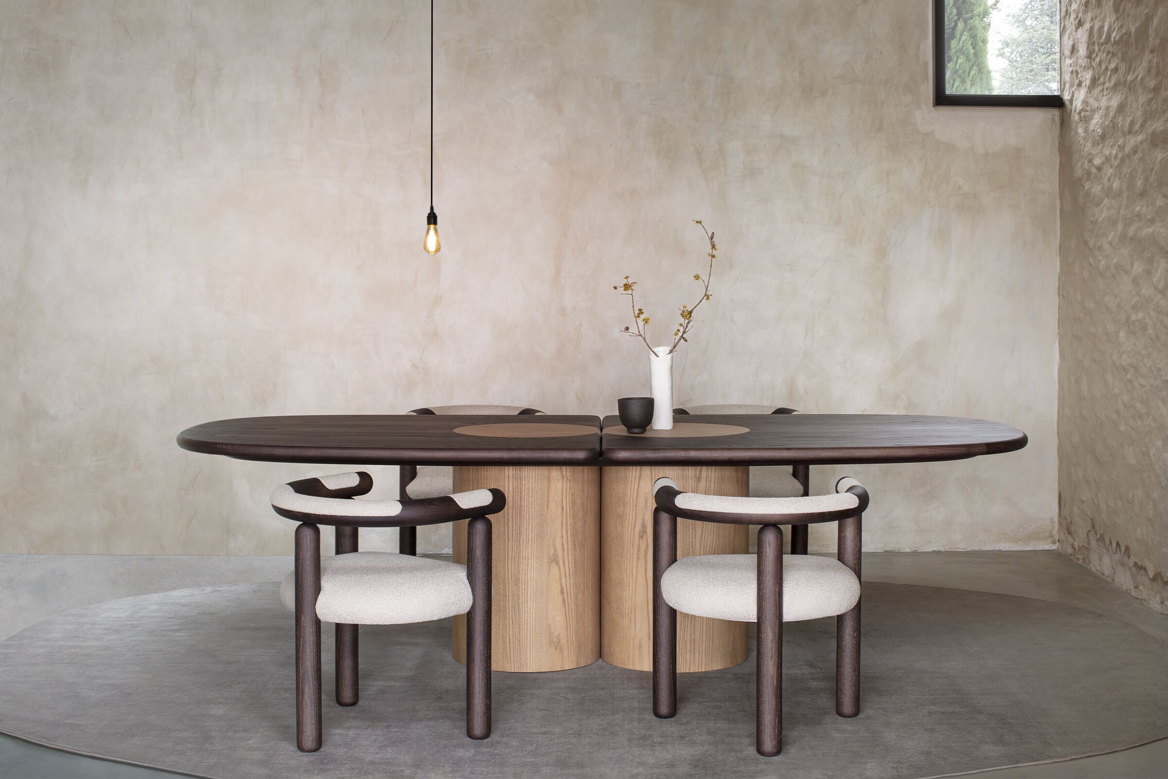 Обеденный стол из ясеня с деревянной или мраморной столешницей Carpanese Home Rising ARCH-00012209 - Вид №1