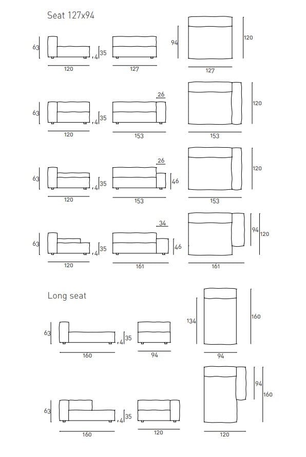 Съемный диван Living Divani Новая стена ARCH-00107904 - Вид №8