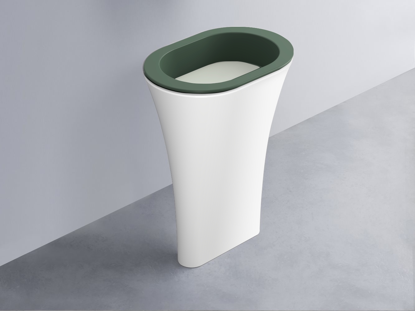 AMLA65-MU+AMPILO-PM+AMCOLO-BL Раковина Amedeo Ovale отдельностоящая cielo Enjoy + Amedeo Ceramica Cielo