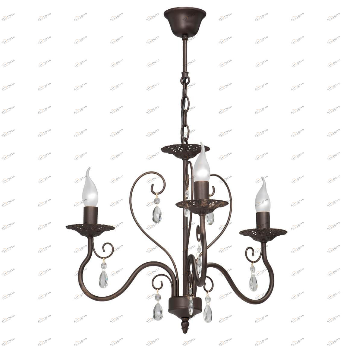 Подвесная люстра Vitaluce V3545-8/3 VITALUCE ДИЗАЙНЕРСКИЕ 328632 Бронза 