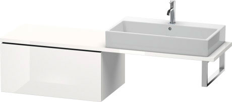 LC583404747 L-Cube Шкафчик для консоли Каменно-синий глянцевый лак Duravit - Вид №2