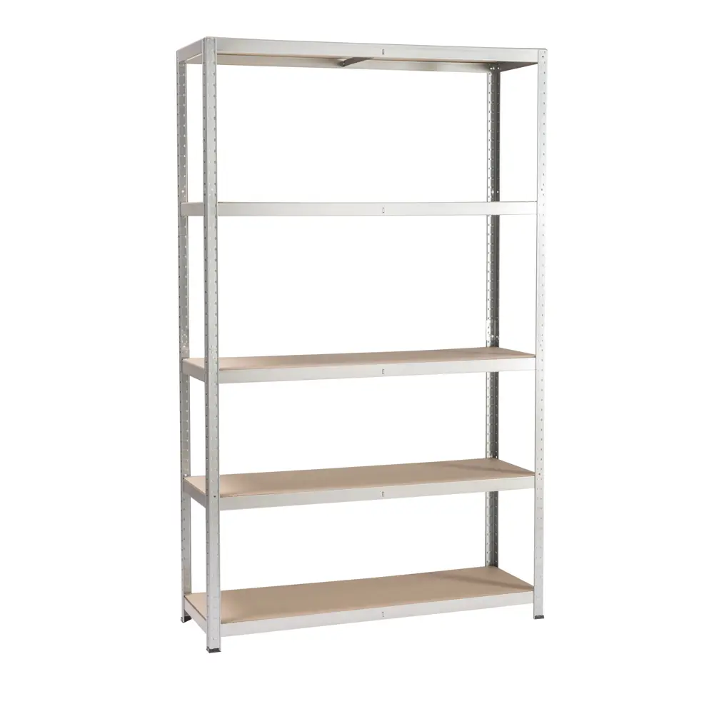 Стеллаж металлический Spaceo 196x120x40 см, 300 кг, цвет серый STLM-2014577