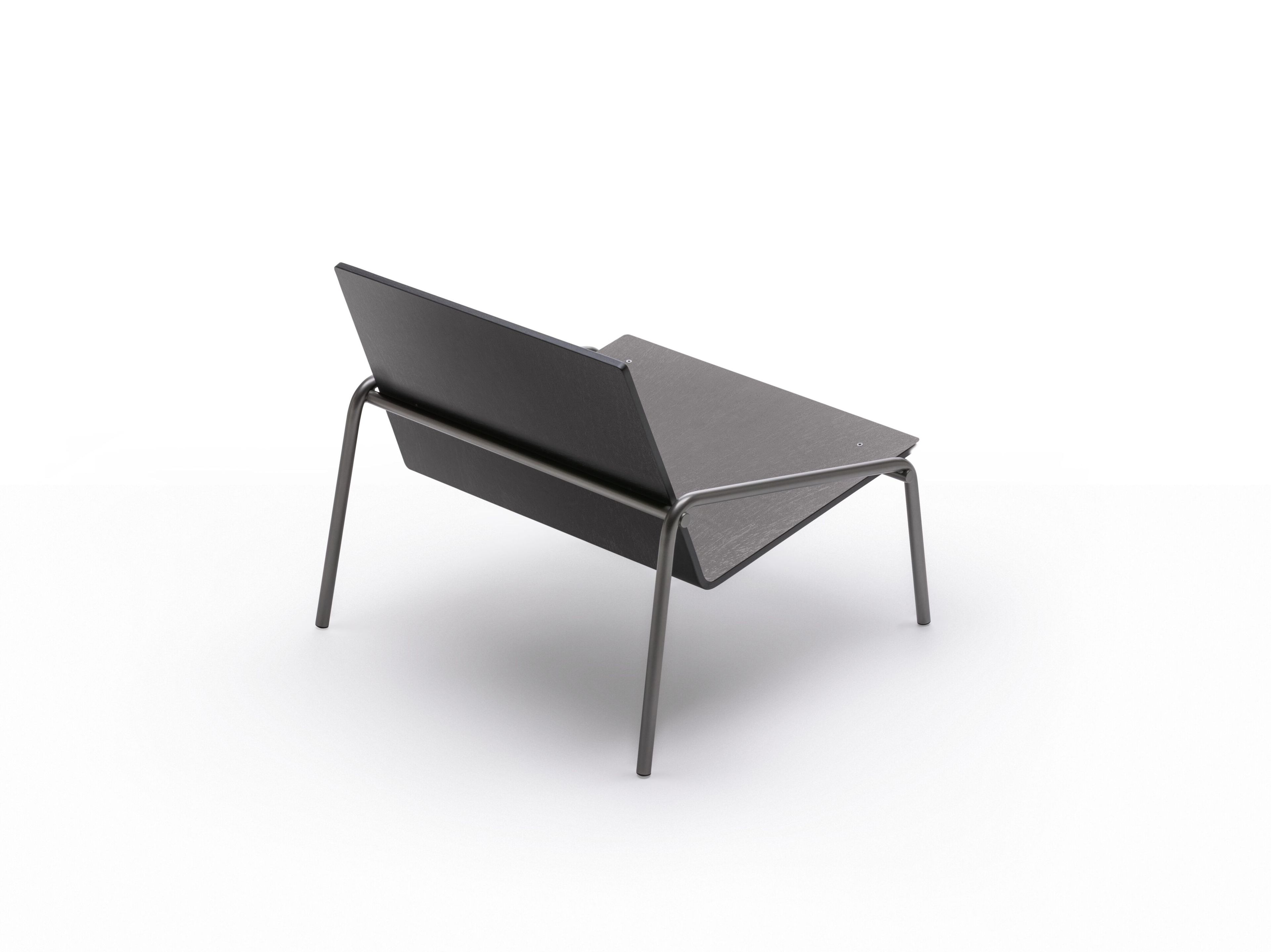 Стальное и деревянное кресло Living Divani Fillet ARCH-00018325