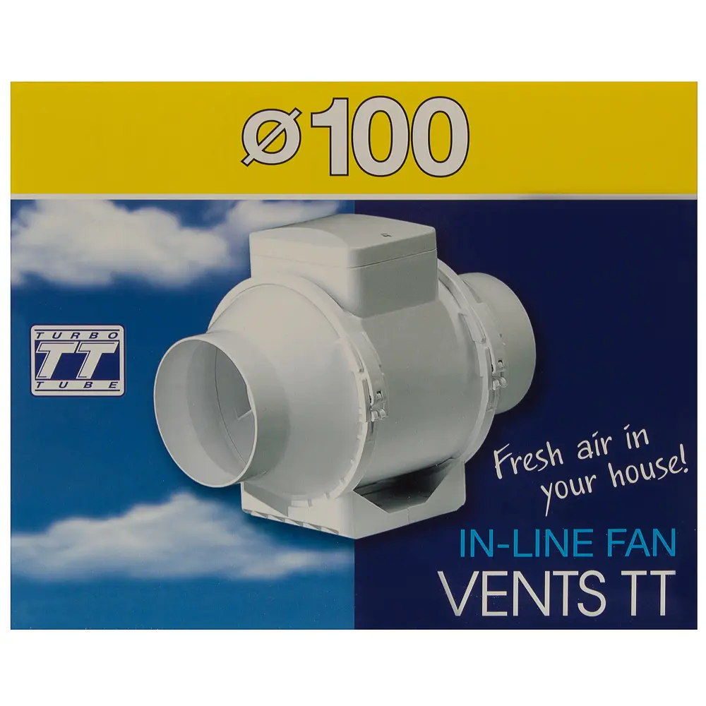 Вентилятор канальный центробежный Вентс D100 мм 36 дБ 187 м³/ч цвет белый STLM-2047762 - Вид №3