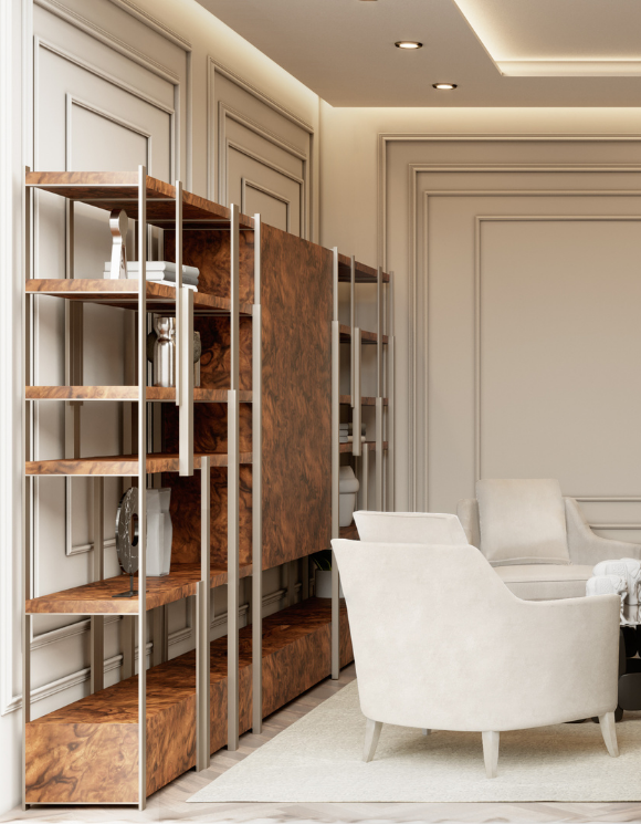 Книжные шкафы Arabica Screen Covethouse CAFFE LATTE  - Вид №6