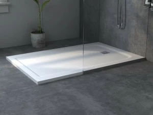 RILUXA Очень плоский прямоугольный душевой поддон из Corian®  4001