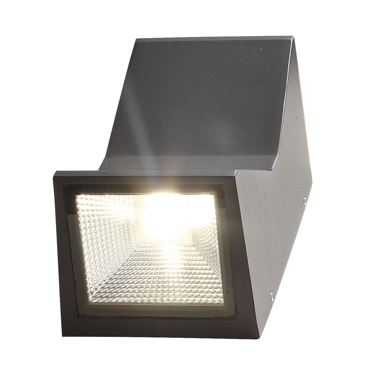 Уличный настенный светодиодный светильник металлический чёрный ST Luce Verona SL088.431.02 ST LUCE  00-3898335 Черный  - Вид №2