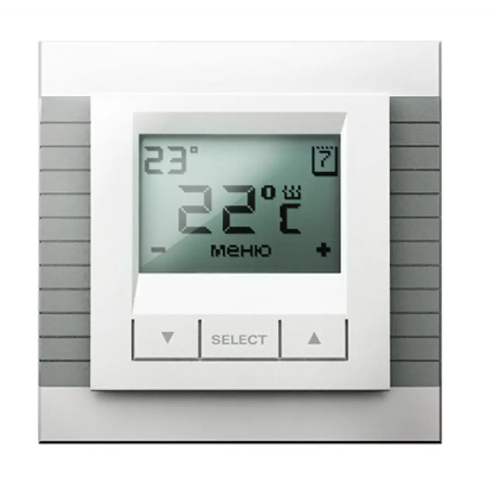 Терморегулятор для теплого пола Equation цифровой, цвет белый STLM-2010608
