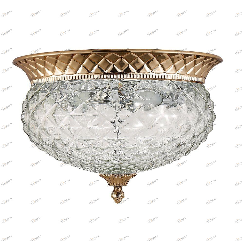 Потолочный светильник Crystal Lux Hola PL4 Gold CRYSTAL LUX ПОД СТАРИНУ 073975 Золото;прозрачный 