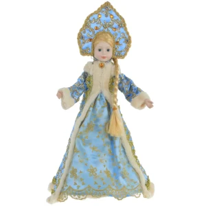 Новогодняя фигурка Снегурочка 779690 55 см синий