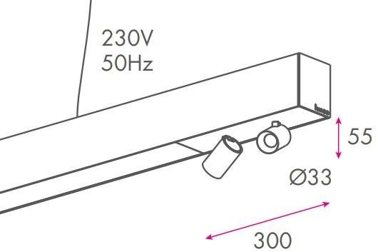 LUNOO Алюминиевый линейный профиль для точечных светильников L-way sun-id-1473998 - Вид №2