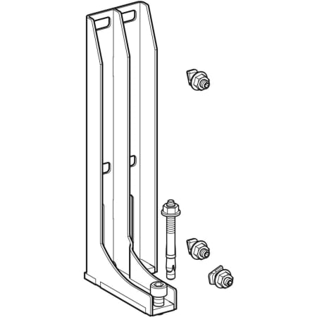461.190.00.1 Ножка Geberit GIS для отдельно стоящих стеновых систем Geberit  - Вид №1