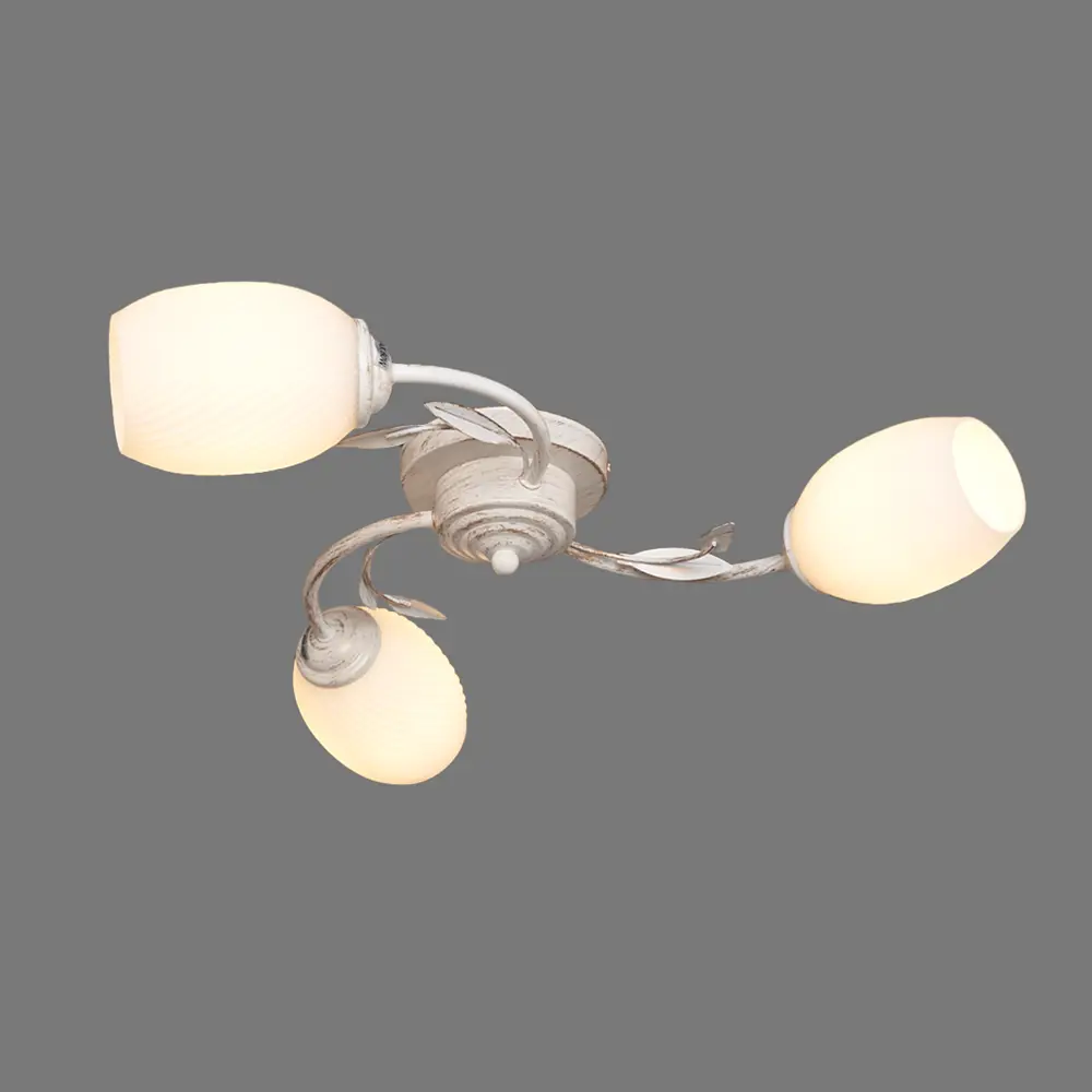 Люстра потолочная Escada Lily 1118, 3 лампы, 9 м², цвет белый STLM-2057834 - Вид №2