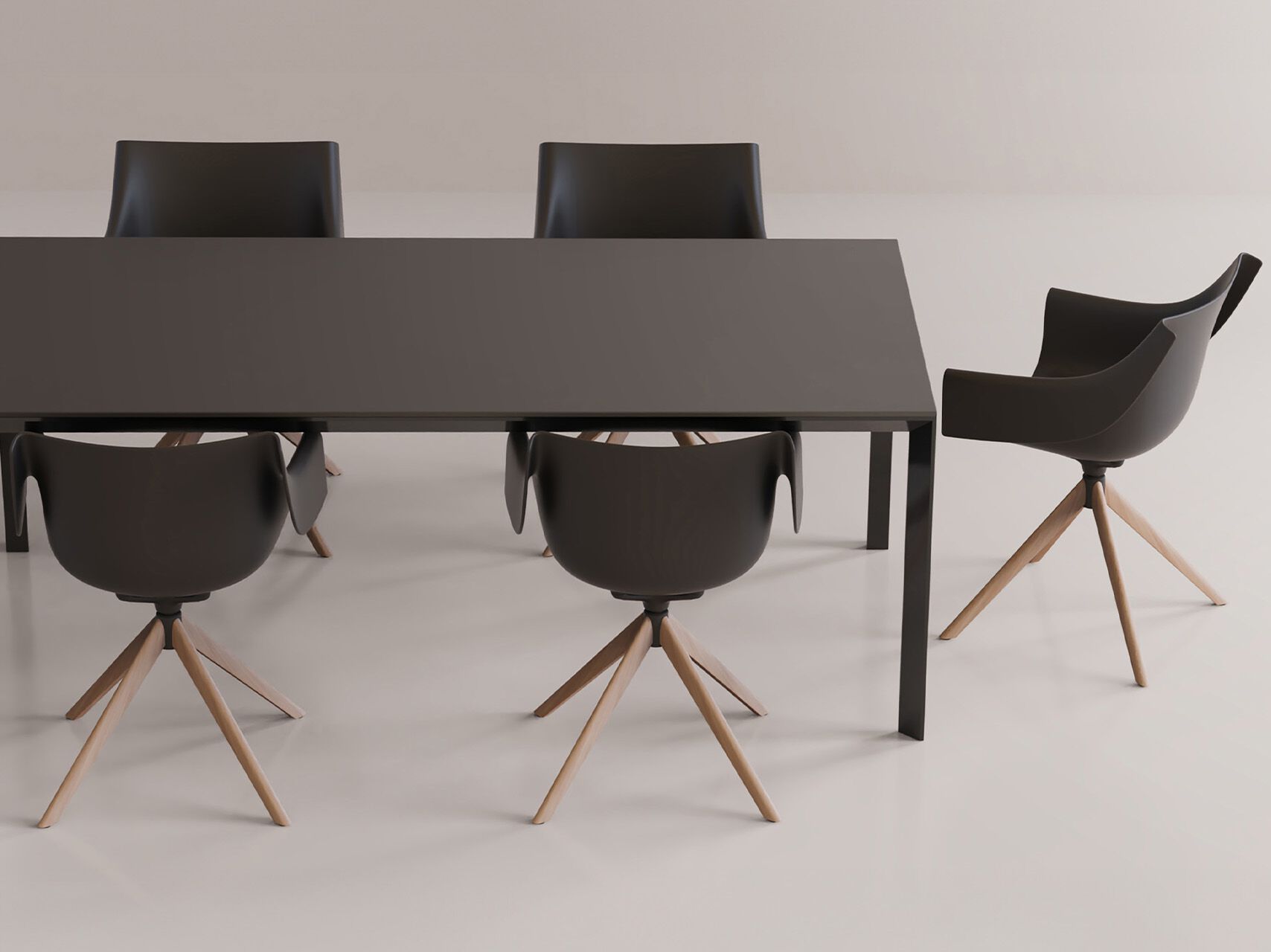 Поворотный стул с подлокотниками Vondom Manta ARCH-00096632 - Вид №2