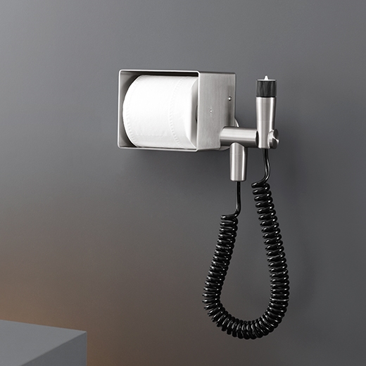 Держатель для туалетной бумаги с струей воды для чистки туалета, настенный кронштейн и подключение воды - NEUTRA линия  NEU42 CEADESIGN  - Вид №1