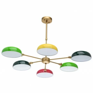 Потолочная светодиодная люстра De Markt Имаджинариум 1 724010106 разноцветная DE MARKT ДИЗАЙНЕРСКИЕ, ИМАДЖИНАРИУМ 188017 Разноцветный