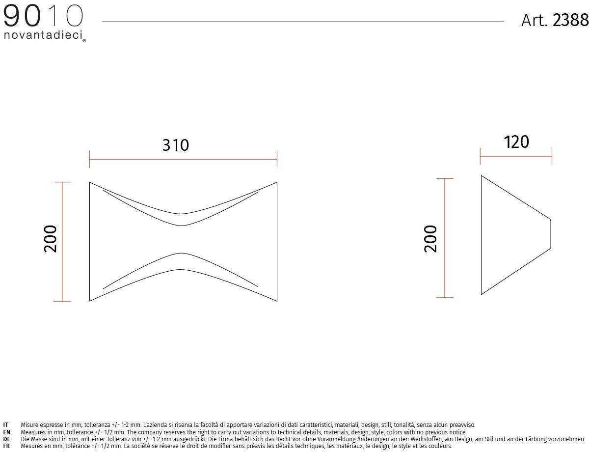 9010 novantadieci Аппликация светодиода из керамики  2388  - Вид №4