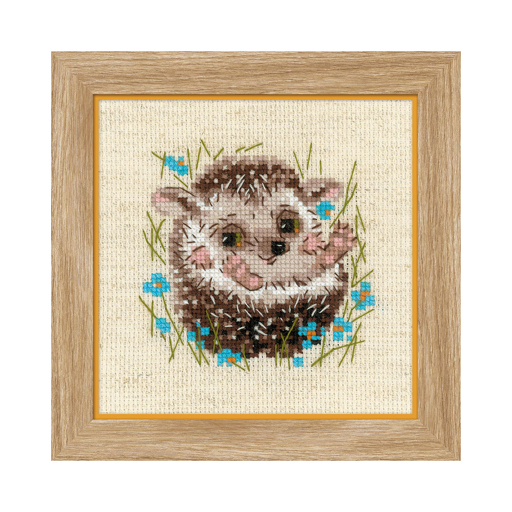 1753 Набор для вышивания Маленький ежик 13 х 13 см RIOLIS Сотвори Сама 