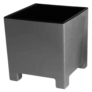 Кашпо Evergreen Design Нард 17x19x19 см v5.5 л пластик серый муссон 89452955 STLM-2050360