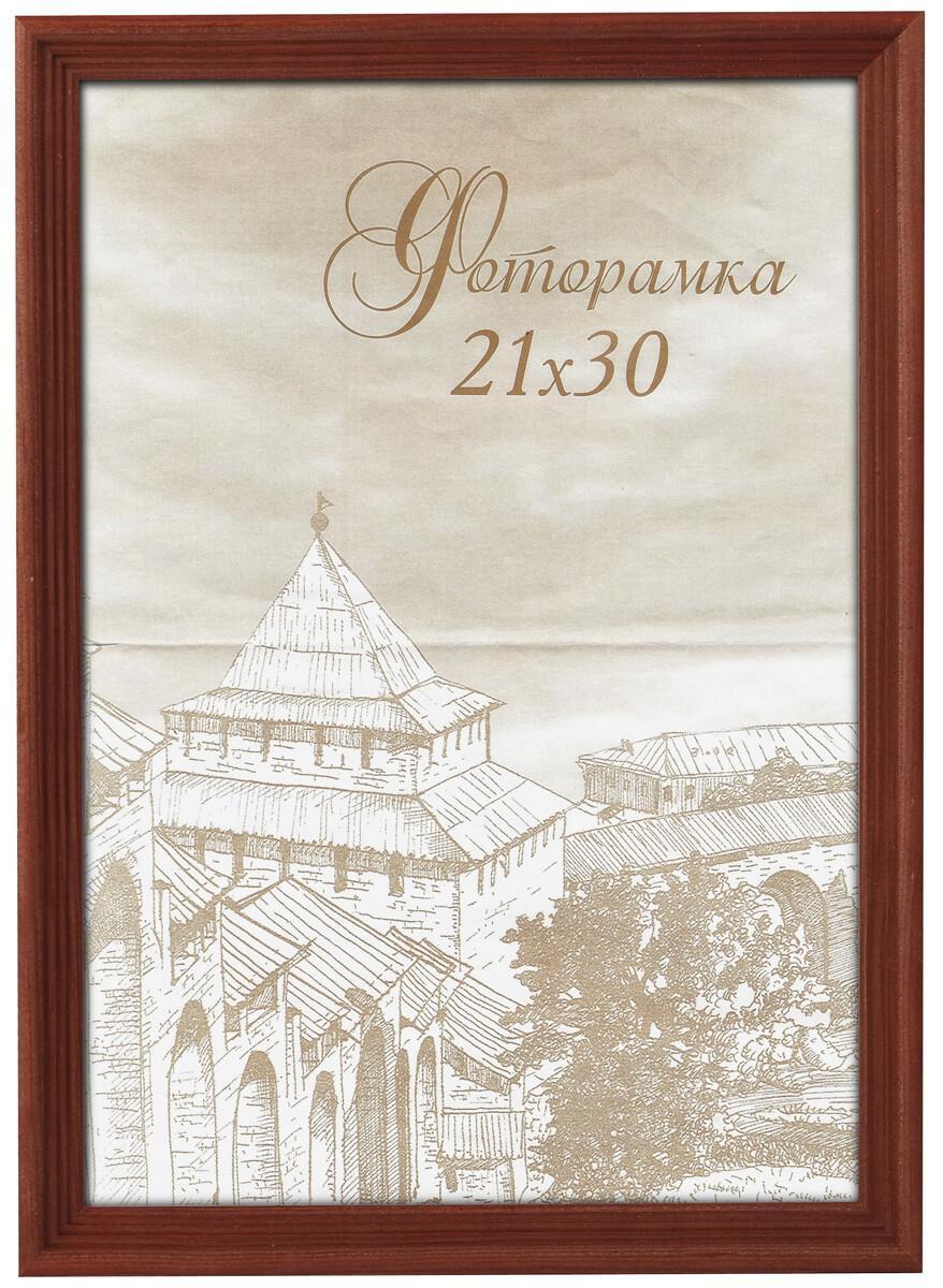 Б0036644 Фоторамка сосна С18 18х18 Красное дерево (60/960) Image Art